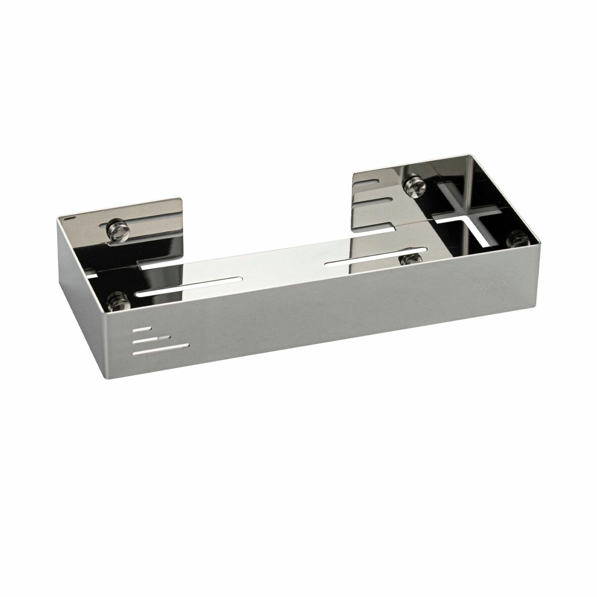 Полка для ванной комнаты BRIMIX 5688 хром литая прямоугольная 24х4х10 см из нержавеющей стали