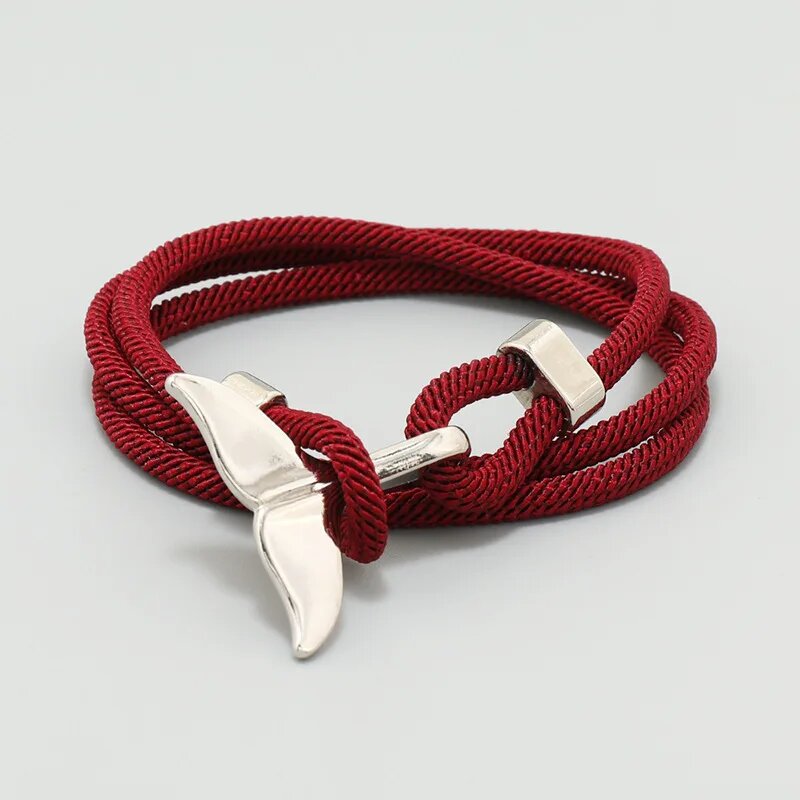 Браслет-нить, металл, 1 шт., размер one size, red