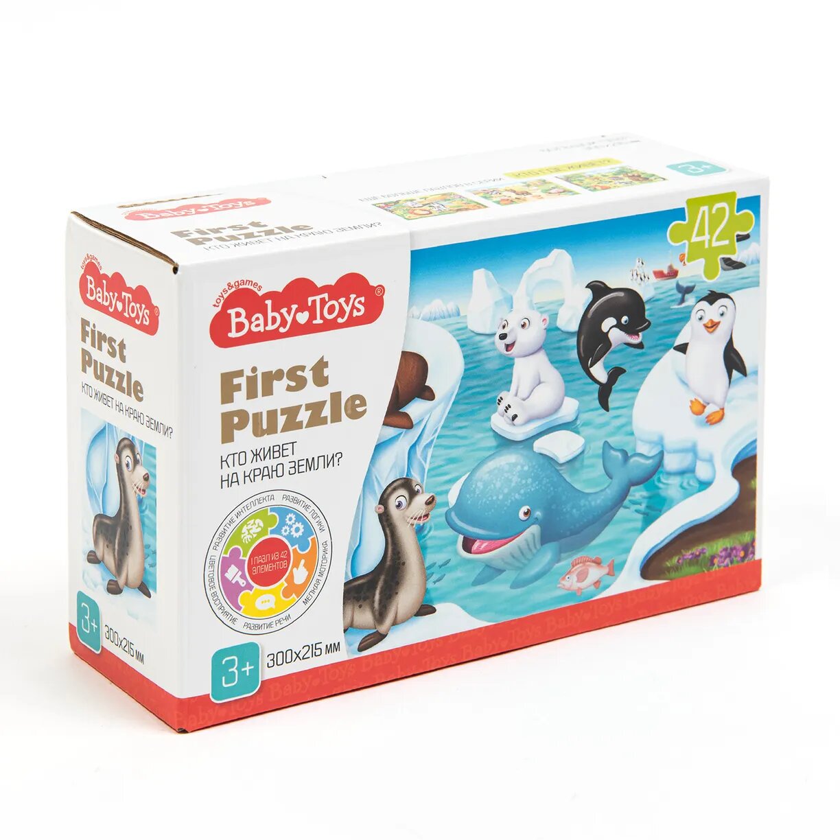 Пазл Baby Toys First Puzzle Кто живет на Краю земли 42 элемента 04188