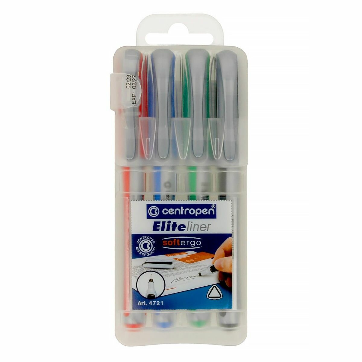 Линеры Centropen "Elite", 4 цвета, 0,3 мм (4721/4)