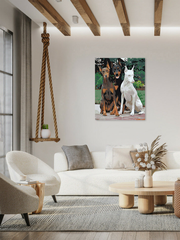 Картина по номерам "Три собаки" — фото 1