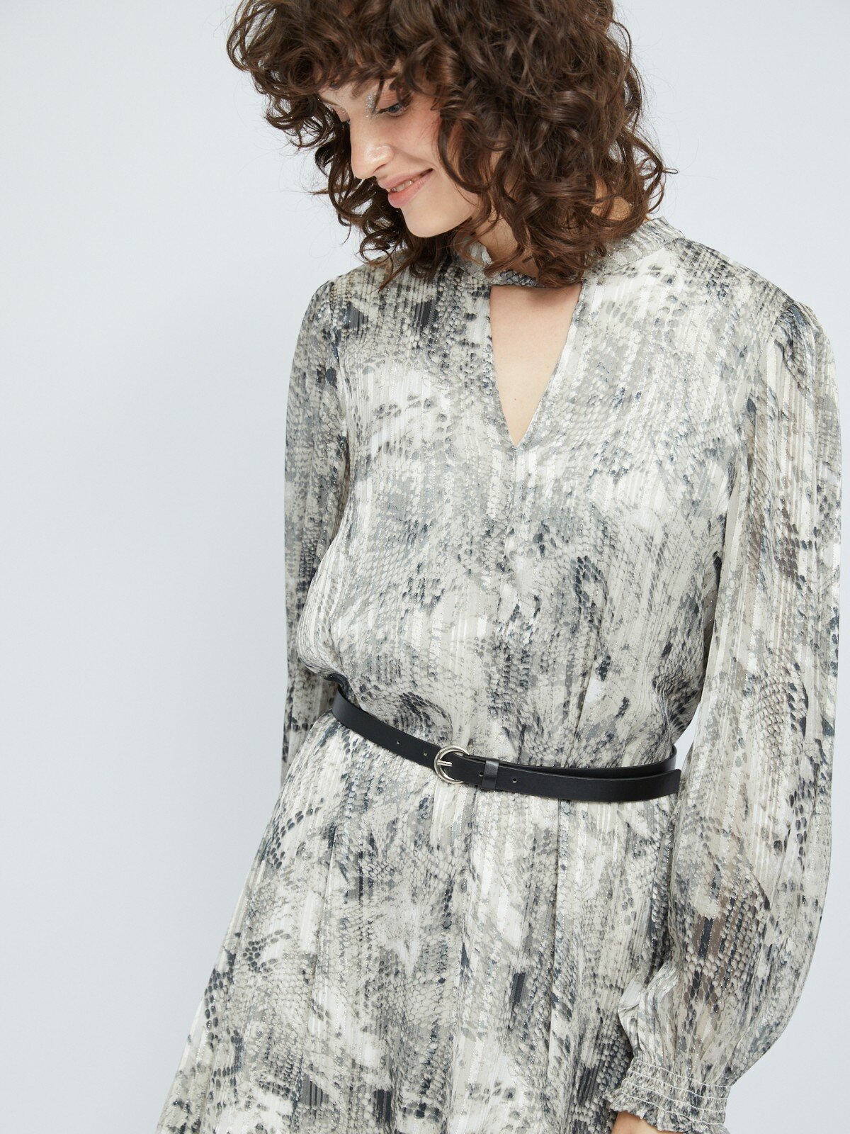 Платье Zolla, размер L, бежевый