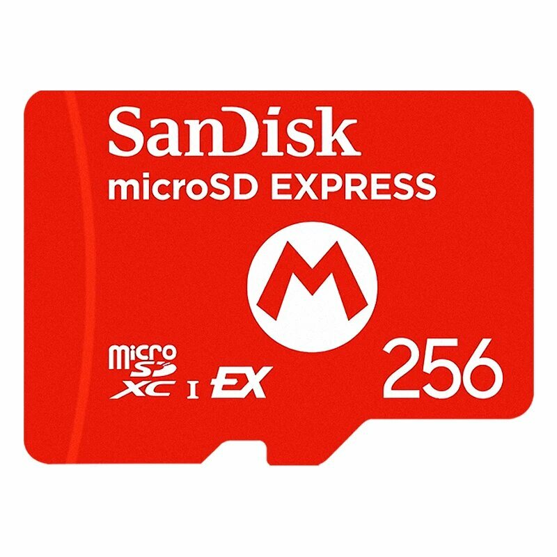 Карта SanDisk microSD Express для Nintendo Switch 2, только 256 ГБ, макс. 880 Мбит/с, чтение, 650 Мбит/с, профессиональный переключатель, 2 карты памяти, 256GB Red