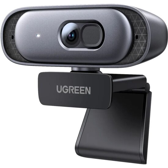 Веб-камера Ugreen CM778 (35626) USB HD, 2Kх30FPS, серый (35626)