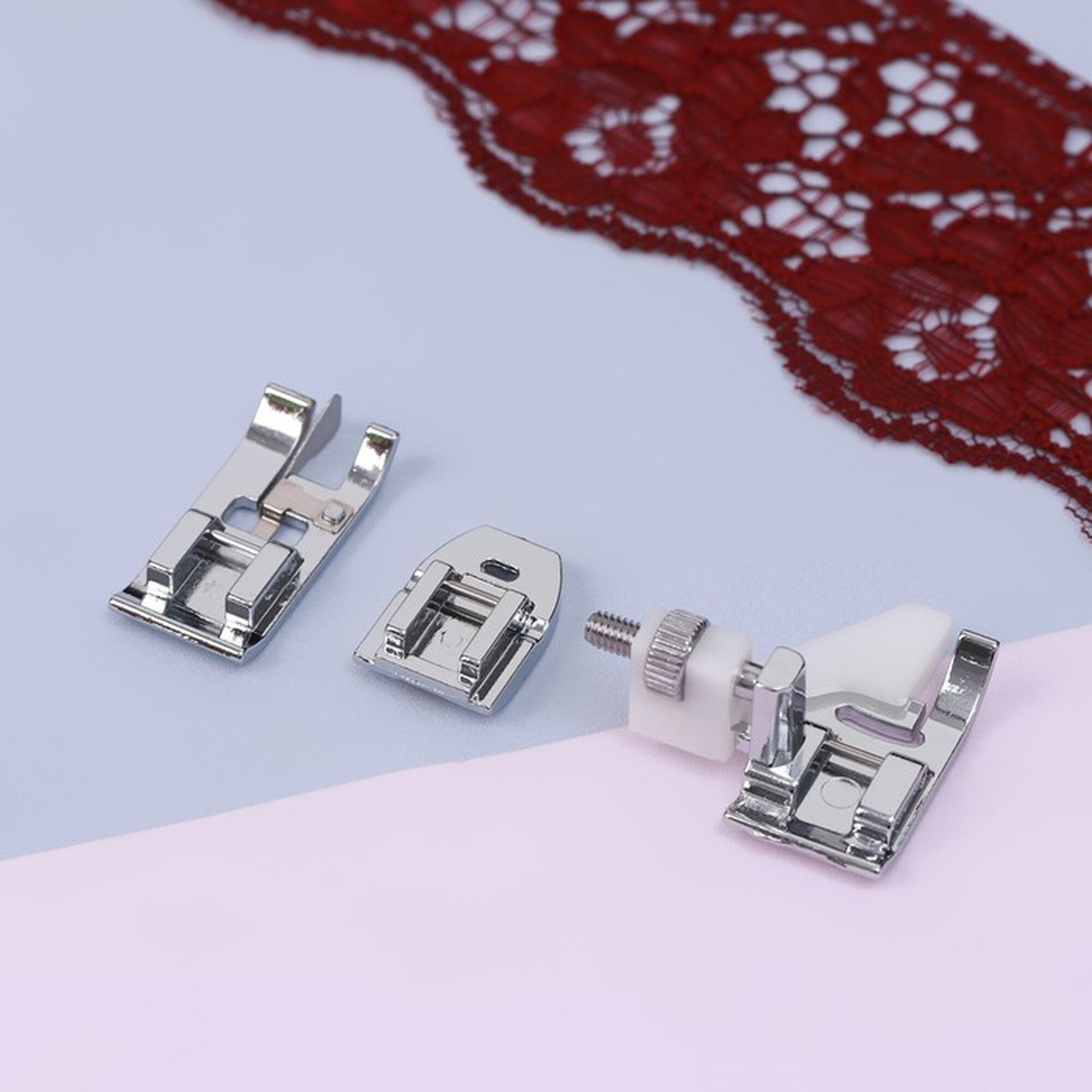 Набор лапок Арт Узор, для швейной машины, металл, пластик, 3шт — фото 1