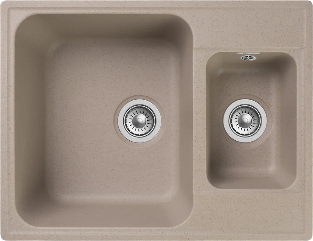 Мойка кухонная GranFest Quarz Z09 прямоугольная 62x48 мойка для кухни кварцевая коричневая матовая