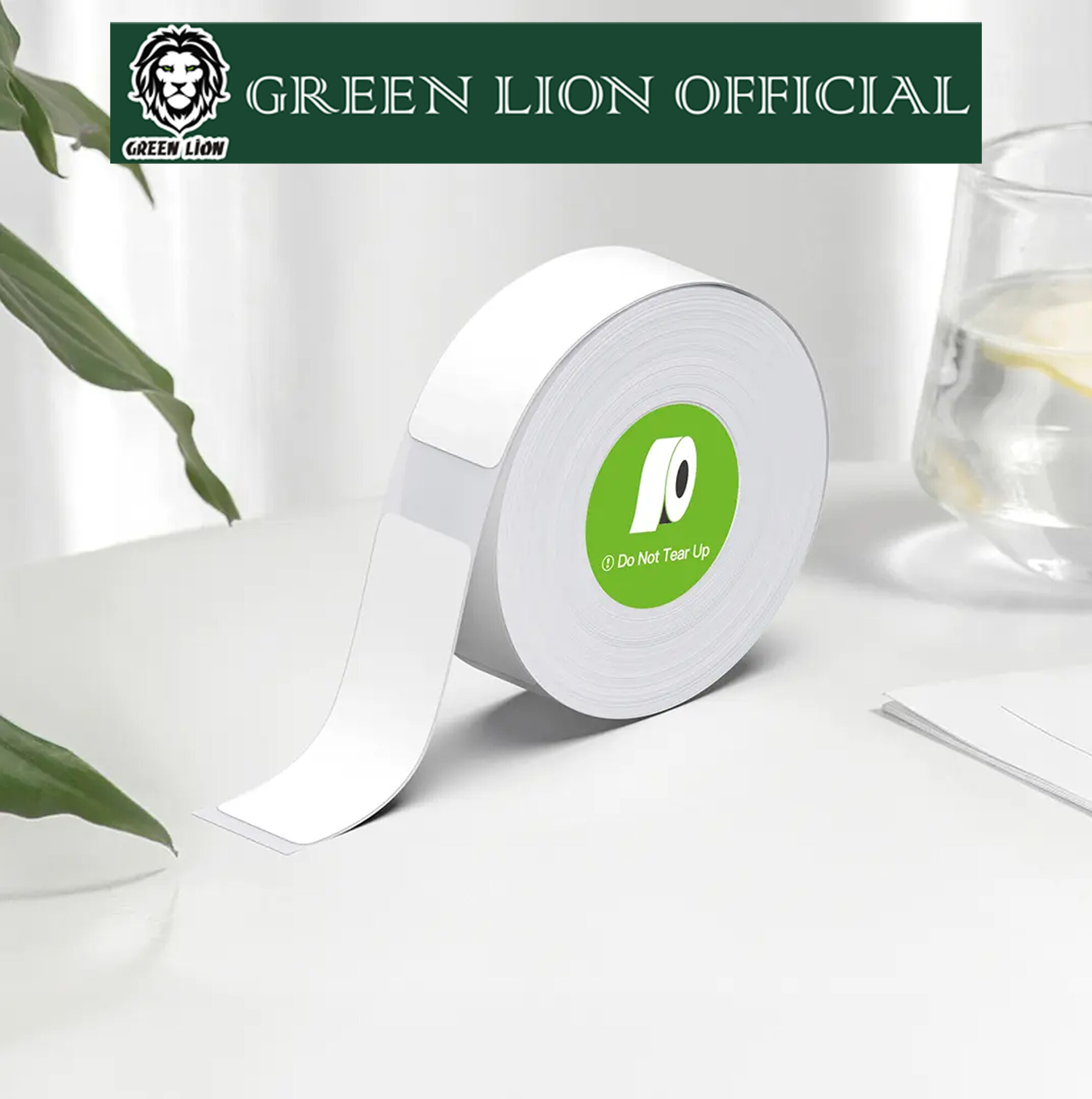 Лента для этикеток Green Lion для термопринтеров, 40 x 14 мм, 180 отпечатков, самоклеящаяся