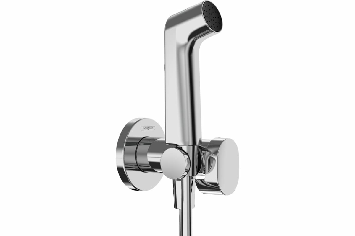 Гигиенический душ Hansgrohe S 1 jet EcoSmart+ со смесителем (внешняя часть) хром 29232000