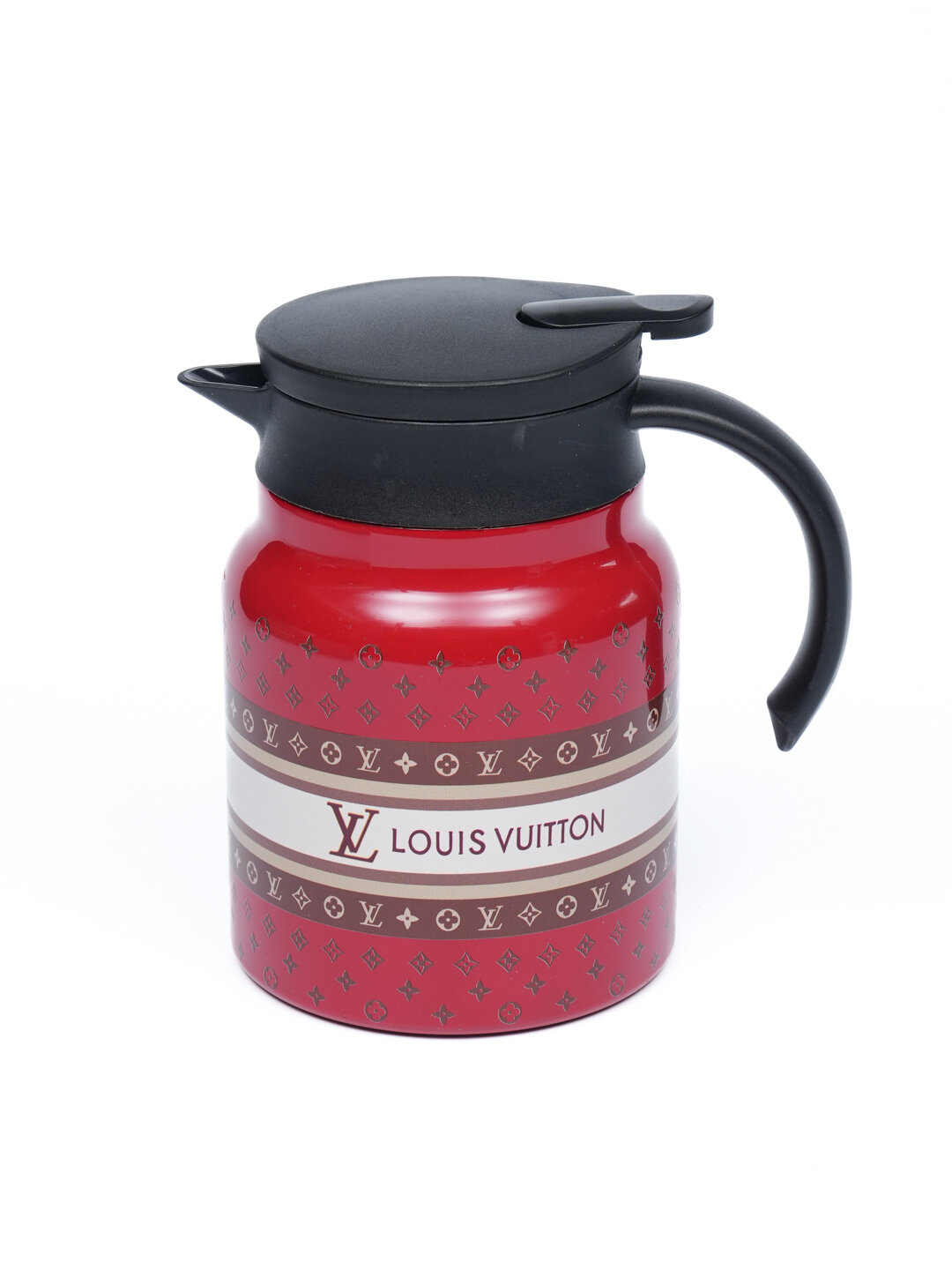 Подарочный термос-термокружка для напитков, набор с 2 чашками, 1 л — фото 1