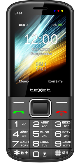 Сотовый телефон teXet TM-B414 Black