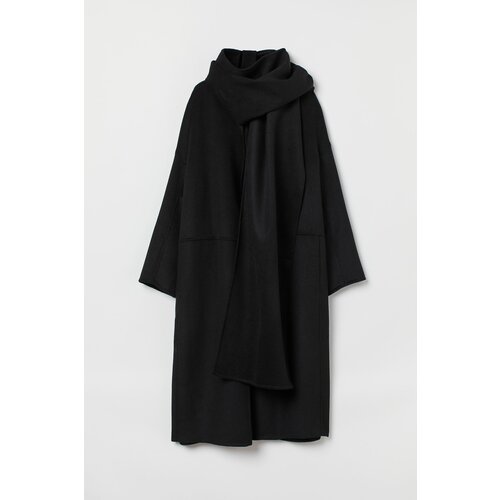 Пальто  H&M, размер XS, черный