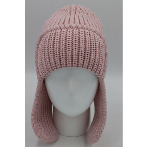 фото Шапка ушанка , размер 54/60, розовый без бренда