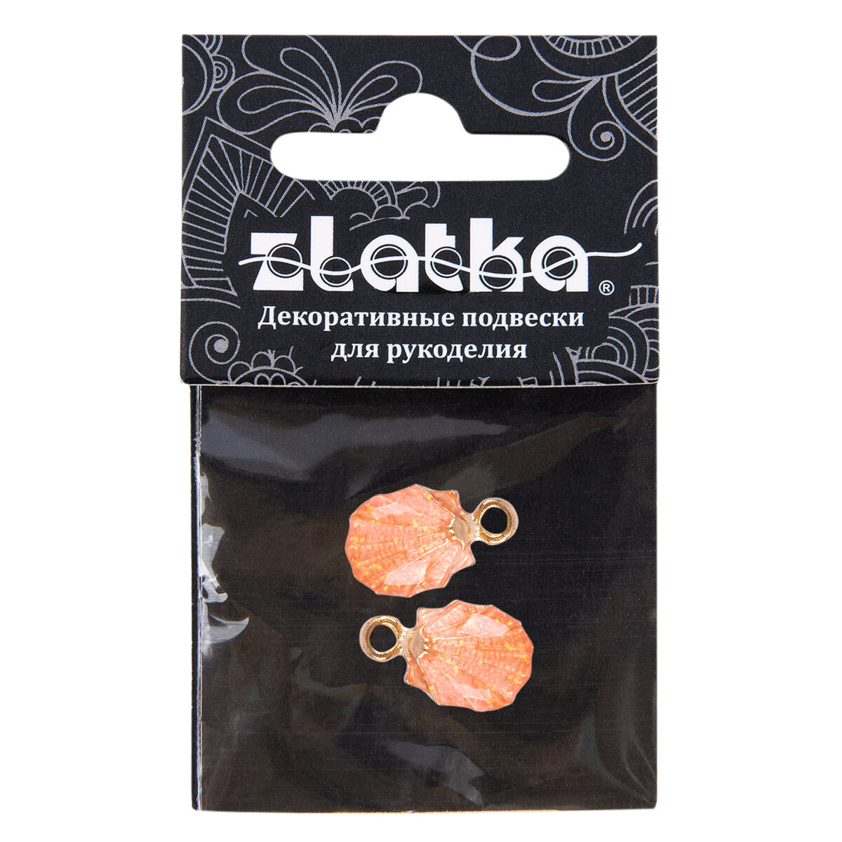 Zlatka JCBH-07-HY96 подвеска ракушка 20 мм, набор 2 шт, №01 под золото для стильного образа