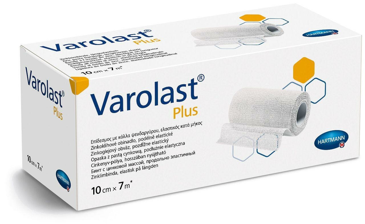 Varolast  Вароласт  бинт эластичный с цинковой массой 10 см х 7 м