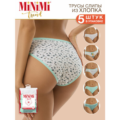 фото Трусы minimi, 5 шт., размер 48 (l), мультиколор