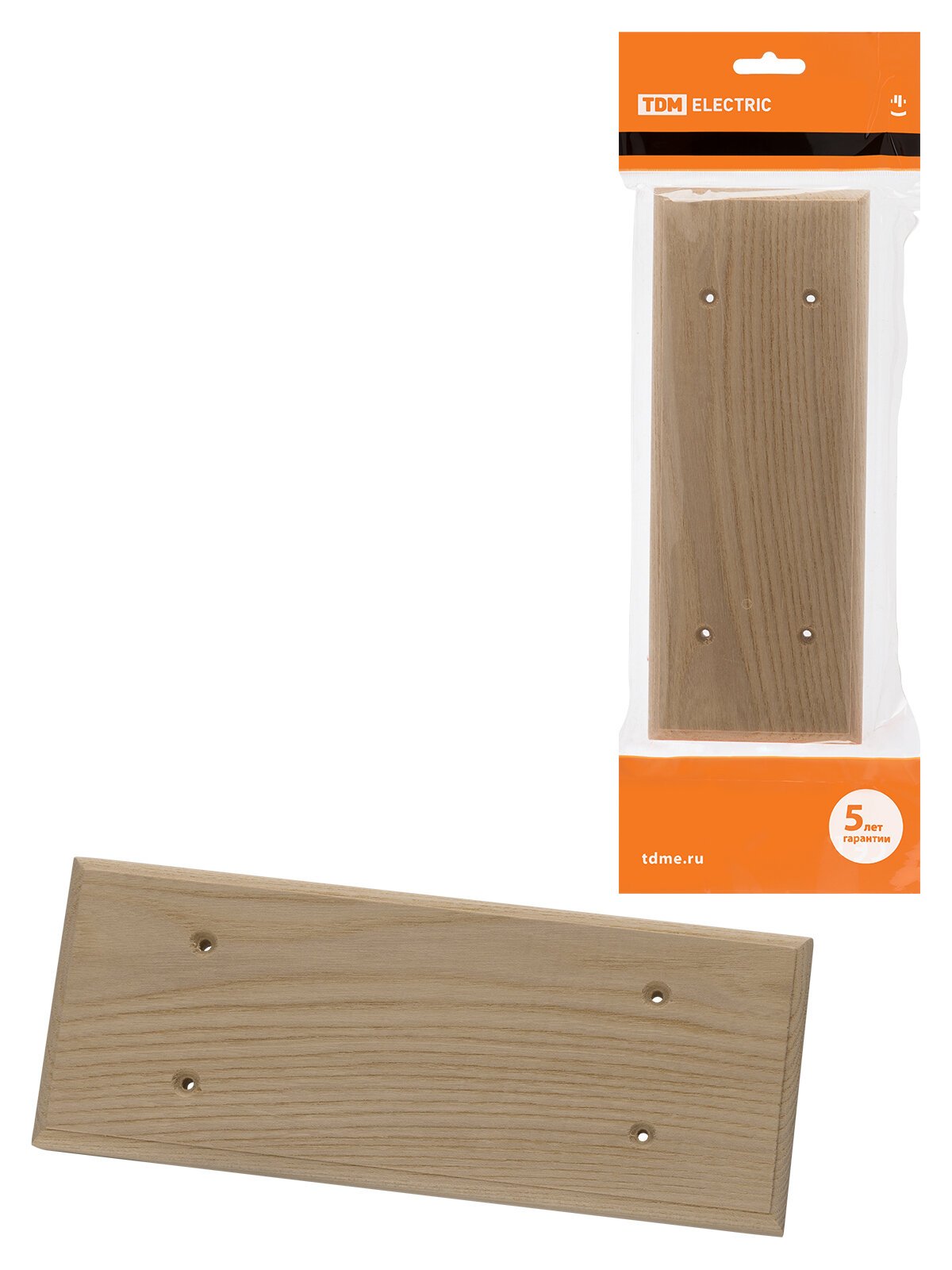 фото Накладка на бревно деревянная универсальная НБУ 1Пх3 280 мм, под покраску TDM