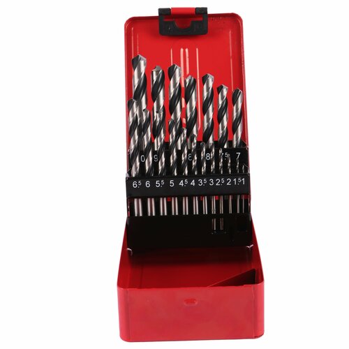 Набор сверл по металлу 19 шт HSS 1-10 мм, полированные DERZHI