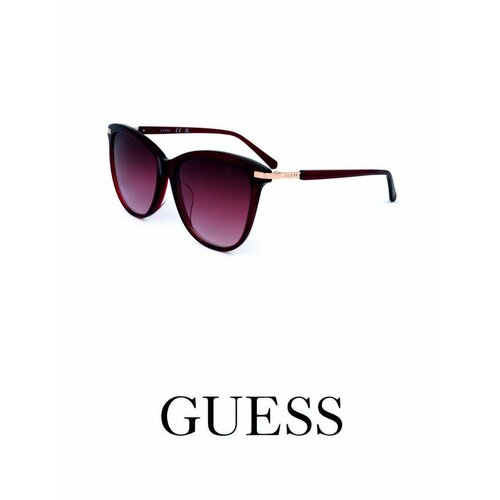 Солнцезащитные очки GUESS, бордовый солнцезащитные очки guess черный бордовый