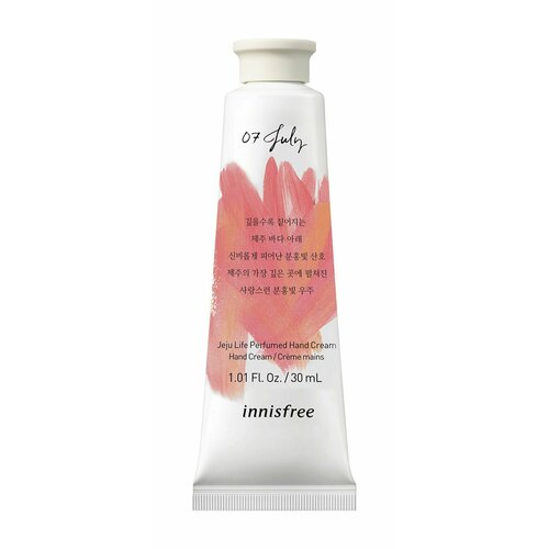 Парфюмированный крем для рук Innisfree Jeju Life Perfumed Hand Cream Pink Coral innisfree парфюмированный крем для рук jeju life peach 30 мл