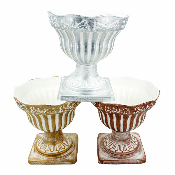 фото Кашпо-вазон МС-2211255-3 напольное афина 30x30 см Flatel МС-2211255-3