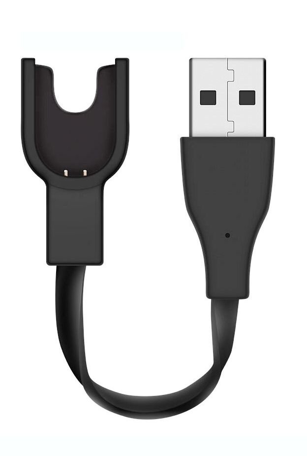 Зарядное устройство-кабель USB для Xiaomi Mi Band 2 черный