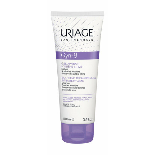 Успокаивающий гель для интимной гигиены Uriage Gyn 8 Soothing Cleansing Gel Intimate Hygiene uriage gyn phy refreshing gel intimate hygiene