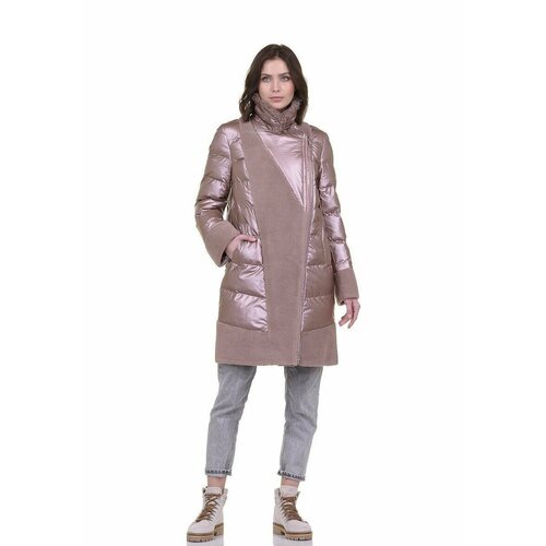 фото Куртка prima woman, размер 46, бежевый