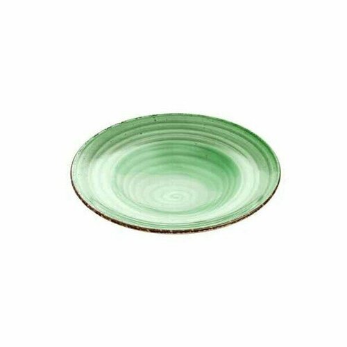 Тарелка глубокая Gural Porcselen Avanos Green Bon Appetit, 26 см, зеленая