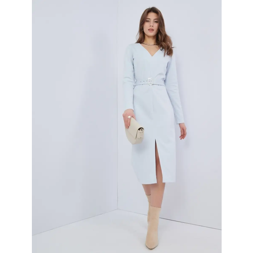 фото Платье viaville, размер 48, голубой