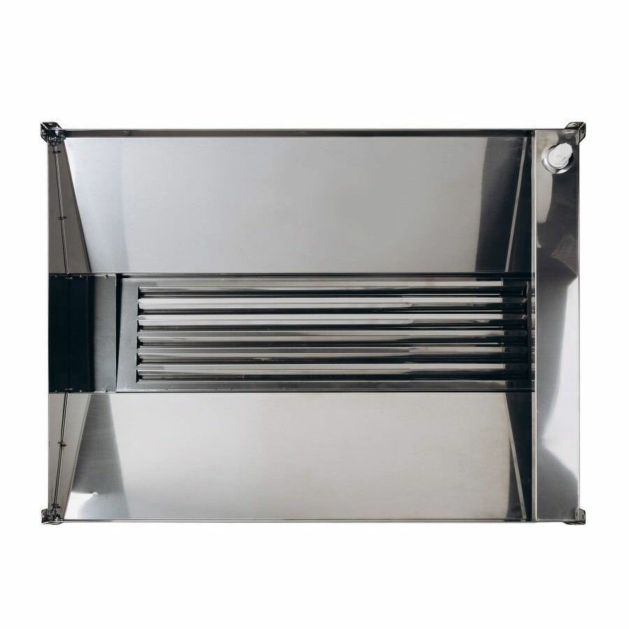 фото Зонт вытяжной Островной 900*700*200, из нержавеющей стали, Собранный.