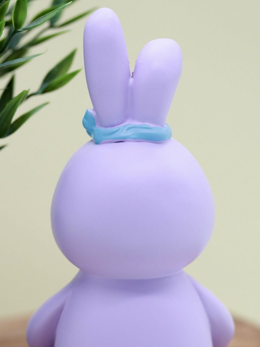 Ночник, светильник детский Flower bunny purple - фотография № 5