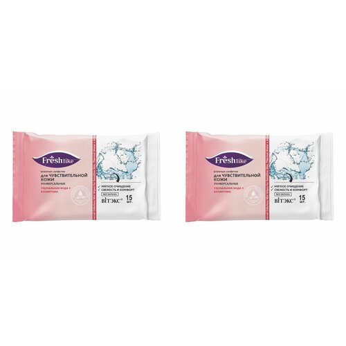 Витэкс Влажные салфетки Без запаха универсальные 15 шт 2 уп 610₽