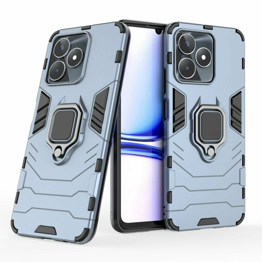 Чехол противоударный для Realme C51 и Realme C53 и Realme Note 50 / Реалми С51 и Реалми С53 и Реалми Нот 50 (Светло-синий) — фото 1