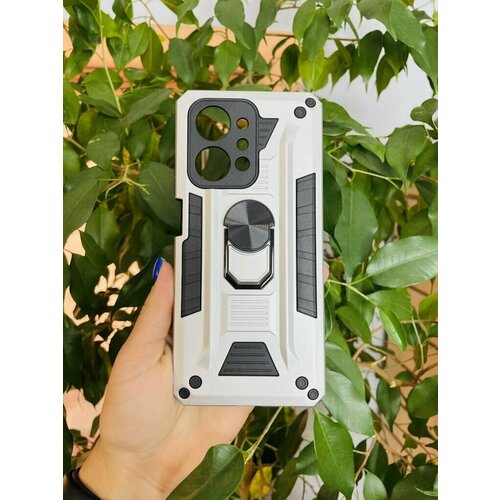 фото Чехол противоударный для honor x7a и honor x7a plus / хонор х7а и хонор х7а + military (серебристый)