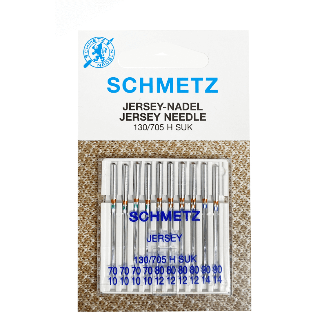 Иглы джерси Schmetz № 70, 80, 90 10 шт.