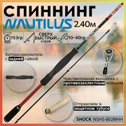 Спиннинг Nautilus SHOCK NSHS-802MHH 2.40м 10-40гр