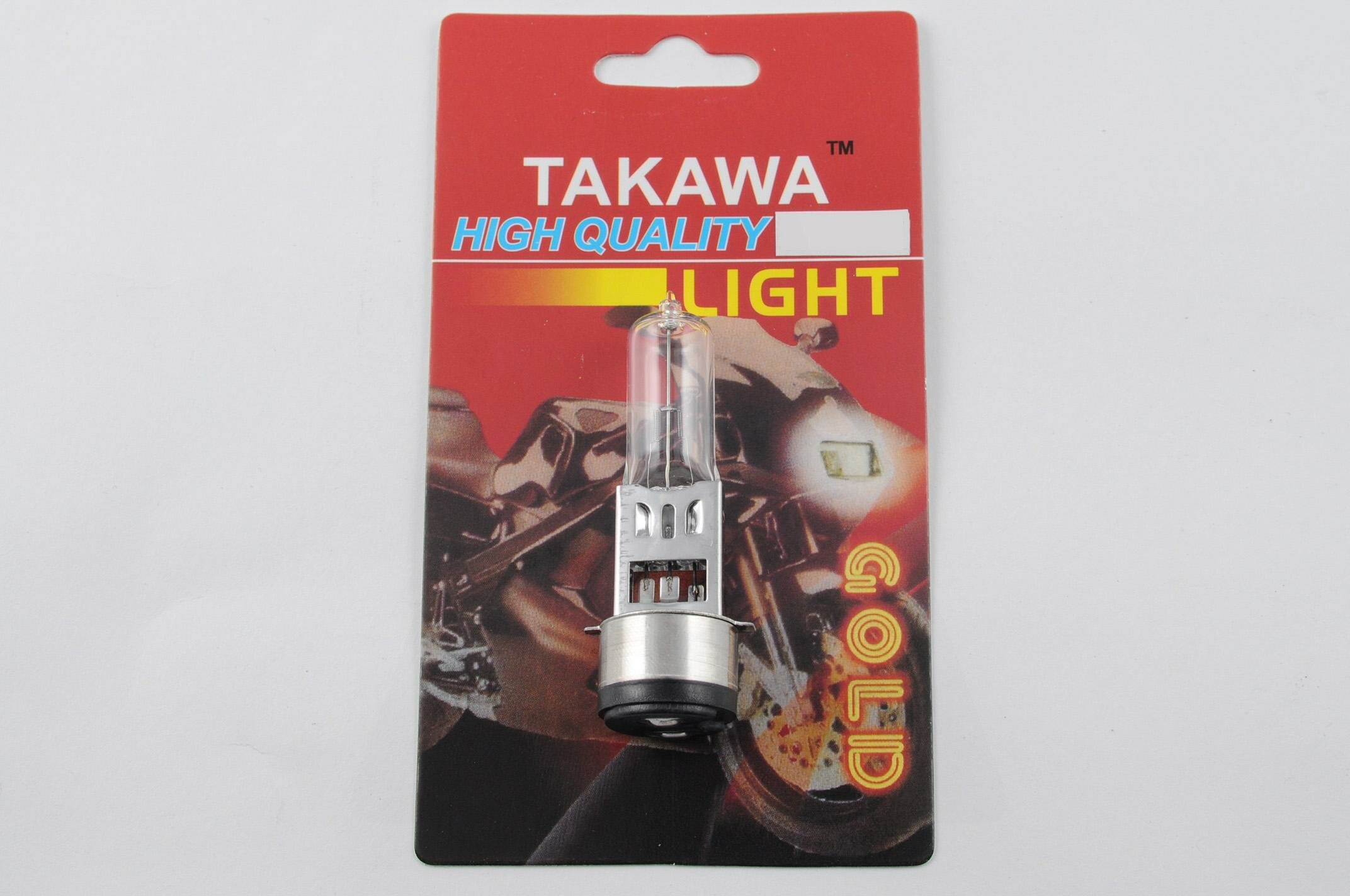 Лампа BA20D (2уса) 12V 35W/35W (белая) "TAKAWA" (mod: A, блистер) №46