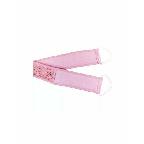 NataM Мочалка банная, с ручками, розовый, 8х73 см