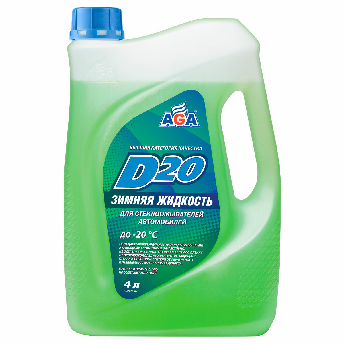 Незамерзающая жидкость AGA (до -20С) 4 литра. AGA079D
