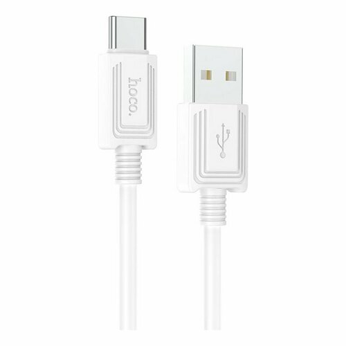 Дата-кабель Hoco X73 USB-Type-C (3 A) 1 м, белый кабель данных и заряда hoco x73 usb usb type c 1m black упрочненный