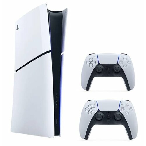 Игровая консоль PlayStation 5 Slim, без дисковода, 1 ТБ, два геймпада sony playstation 5 slim с ssd 825 гб