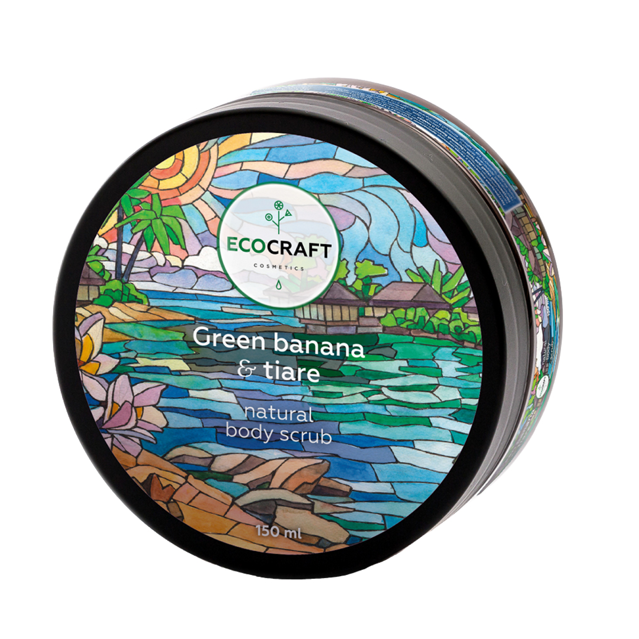 EcoCraft Скраб для тела Green banana and tiare, 150 мл, 270 г