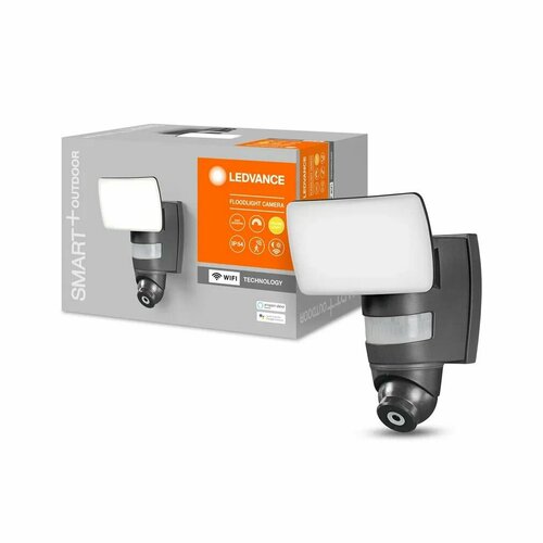 Умный прожектор Ledvance / Osram Smart WIFI Flood Camera с технологией WiFi, со камерой, датчиками движения и дневного света 24Вт, 1800лм