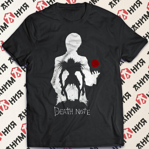 Футболка Футболка Тетрадь Смерти, Death Note, размер XS, черный death note dust mask red face mask death note shoe men fashion k005125