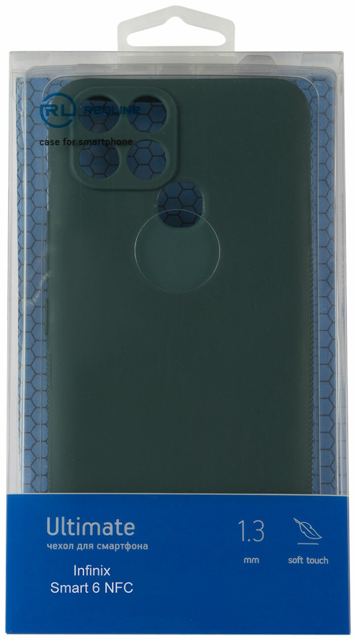 Чехол защитный Red Line Ultimate для Infinix Smart 6 NFC (зеленый) - фото №6