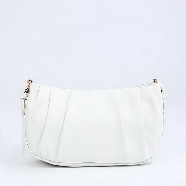 фото Сумка кросс-боди на молнии, цвет белый