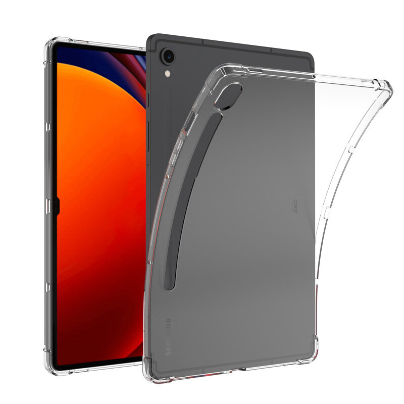 Чехол задняя-панель MyPads для Samsung Galaxy Tab S9 (SM-X710) с усиленной защитой углов противоударный, прозрачный