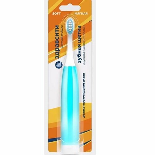 Здравсити электрическая звуковая зубная щетка мягкая арт z2022 30400₽