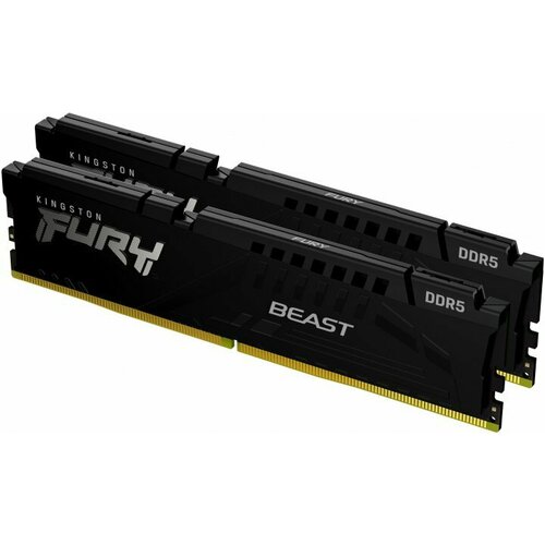 Память 32Gb Kingston FURY Beast Black EXPO DDR5 DIMM PC41600 5200Mhz CL36 Kit of 2 KF552C36BBEK2-32 retail 1280000₽