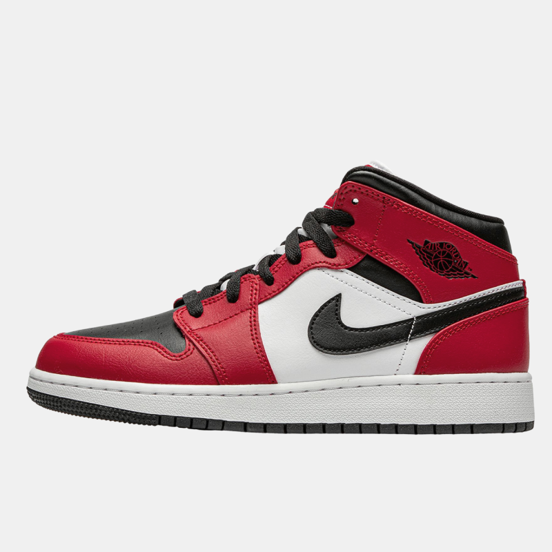 Кроссовки Nike Air Jordan 1 Mid GS 'Chicago Black Toe'